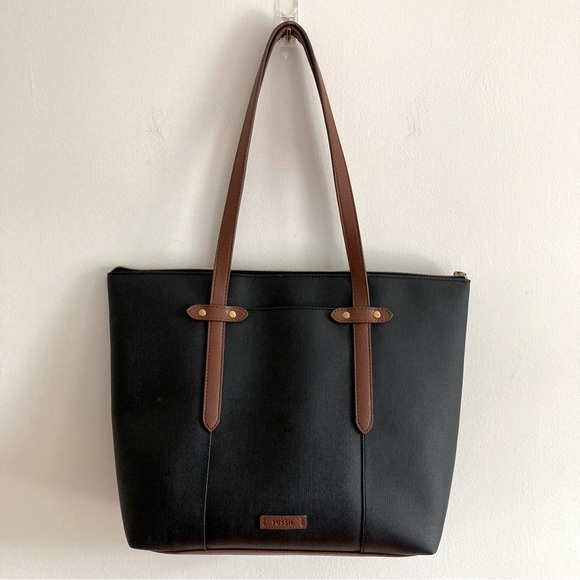 Fossil leather tote bag - Picture 1 of 9